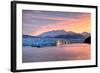 Glacier at Sunrise-Lantern Press-Framed Premium Giclee Print