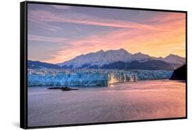 Glacier at Sunrise-Lantern Press-Framed Stretched Canvas