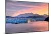 Glacier at Sunrise-Lantern Press-Mounted Art Print