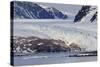 Glacier Backed by Snowy Mountains-Eleanor Scriven-Stretched Canvas