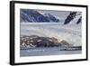 Glacier Backed by Snowy Mountains-Eleanor Scriven-Framed Photographic Print