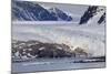 Glacier Backed by Snowy Mountains-Eleanor Scriven-Mounted Photographic Print