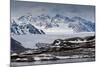 Glacier Backed by Snowy Mountains-Eleanor Scriven-Mounted Photographic Print