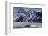 Glacier Backed by Snowy Mountains-Eleanor-Framed Photographic Print