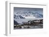 Glacier Backed by Snowy Mountains-Eleanor Scriven-Framed Photographic Print