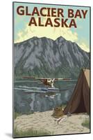 Glacier Bay, Alaska, Bush Plane Fishing-Lantern Press-Mounted Art Print