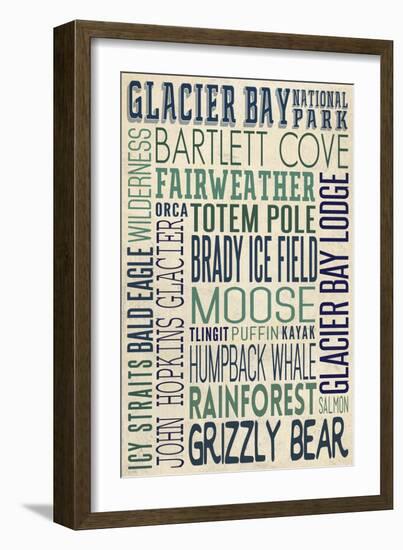 Glacier Bay National Park, Alaska-Lantern Press-Framed Art Print