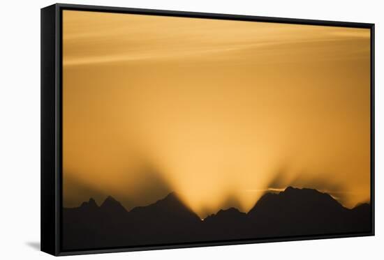 Glacier Bay National Park at Sunset-Paul Souders-Framed Stretched Canvas