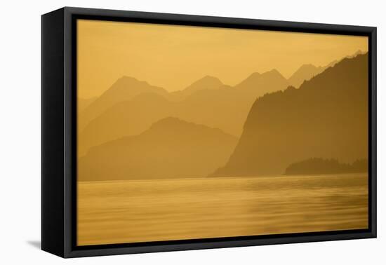 Glacier Bay National Park at Sunset-Paul Souders-Framed Stretched Canvas