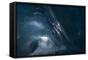 Glacier Cave Iceland-Niki Haselwanter-Framed Stretched Canvas