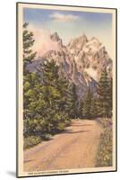 Glacier Covered Tetons, Wyoming-null-Mounted Art Print
