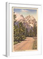 Glacier Covered Tetons, Wyoming-null-Framed Art Print