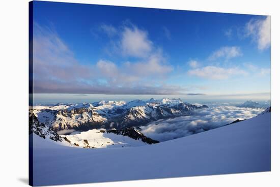 Glacier du Trient, border of Switzerland and France, Alps, Europe-Christian Kober-Stretched Canvas