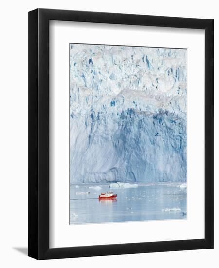 Glacier Eqip (Eqip Sermia) in western Greenland, Denmark-Martin Zwick-Framed Photographic Print