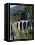 Glacier Express and Landwasser Viaduct, Filisur, Graubunden, Switzerland-Doug Pearson-Framed Stretched Canvas