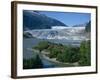 Glacier Flowing from the Juneau Icefield to the Proglacial Lake, Alaska, USA-Waltham Tony-Framed Photographic Print