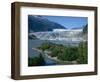 Glacier Flowing from the Juneau Icefield to the Proglacial Lake, Alaska, USA-Waltham Tony-Framed Photographic Print