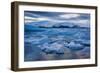 Glacier Ice Floating In The Jokulsarlon Glacier Lagoon. Vatnajokull National Park. Iceland-Oscar Dominguez-Framed Photographic Print