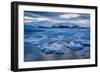 Glacier Ice Floating In The Jokulsarlon Glacier Lagoon. Vatnajokull National Park. Iceland-Oscar Dominguez-Framed Photographic Print