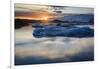 Glacier Ice Floating In The Jokulsarlon Glacier Lagoon. Vatnajokull National Park. Iceland-Oscar Dominguez-Framed Photographic Print