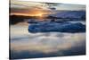 Glacier Ice Floating In The Jokulsarlon Glacier Lagoon. Vatnajokull National Park. Iceland-Oscar Dominguez-Stretched Canvas