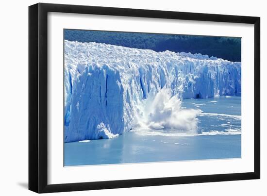 Glacier Ice Melting and Icebergs, Moreno Glacier, Patagonia, Argentina, South America-Marco Simoni-Framed Photographic Print