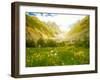 Glacier in the Mountains. Svaneti Regoin, Georgia-silver-john-Framed Photographic Print