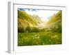 Glacier in the Mountains. Svaneti Regoin, Georgia-silver-john-Framed Photographic Print