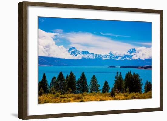 Glacier Lake, South Island, New Zealand, Pacific-Laura Grier-Framed Photographic Print