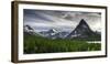 Glacier, Montana: a View of Grinnell Point from Many Glacier During Sunset-Brad Beck-Framed Photographic Print