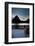 Glacier, Montana: Chairs Line the Deck of the Many Glacier Lodge During Sunset-Brad Beck-Framed Photographic Print