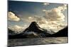 Glacier, Montana: the Sun Setting over Sinopah Mountain at Two Medicine Lake-Brad Beck-Mounted Photographic Print