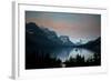 Glacier, Montana: Wild Goose Island Reflecting in St Mary Lake During Sunrise-Brad Beck-Framed Photographic Print