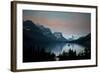 Glacier, Montana: Wild Goose Island Reflecting in St Mary Lake During Sunrise-Brad Beck-Framed Photographic Print