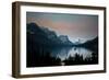 Glacier, Montana: Wild Goose Island Reflecting in St Mary Lake During Sunrise-Brad Beck-Framed Photographic Print