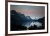 Glacier, Montana: Wild Goose Island Reflecting in St Mary Lake During Sunrise-Brad Beck-Framed Photographic Print