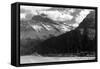 Glacier Nat'l Park, Montana - Going-to-the-Sun Hwy View-Lantern Press-Framed Stretched Canvas