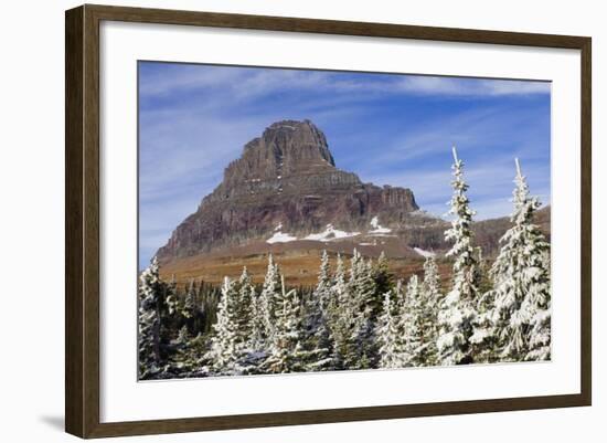 Glacier National Park, Alpine Autumn Snow-Ken Archer-Framed Photographic Print