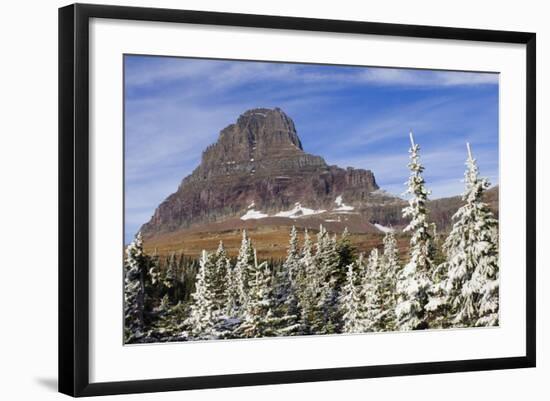 Glacier National Park, Alpine Autumn Snow-Ken Archer-Framed Photographic Print