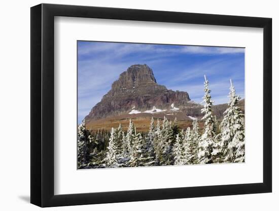 Glacier National Park, Alpine Autumn Snow-Ken Archer-Framed Photographic Print