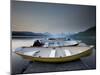 Glacier National Park- Boats Rest on a Dock in Front of Lake Mcdonald.-Ian Shive-Mounted Photographic Print