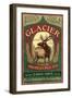 Glacier National Park - Elk Pale Ale-Lantern Press-Framed Art Print