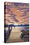 Glacier National Park - Lake Mcdonald, c.2009-Lantern Press-Stretched Canvas