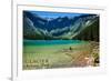 Glacier National Park, Montana - Avalanche Lake-Lantern Press-Framed Art Print