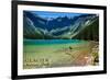 Glacier National Park, Montana - Avalanche Lake-Lantern Press-Framed Art Print