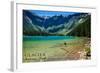 Glacier National Park, Montana - Avalanche Lake-Lantern Press-Framed Art Print