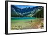 Glacier National Park, Montana - Avalanche Lake-Lantern Press-Framed Art Print