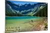 Glacier National Park, Montana - Avalanche Lake-Lantern Press-Mounted Art Print