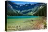 Glacier National Park, Montana - Avalanche Lake-Lantern Press-Stretched Canvas