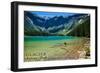 Glacier National Park, Montana - Avalanche Lake-Lantern Press-Framed Art Print